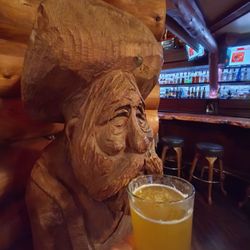 The Settler Pub - Sharing my beer with their miner!