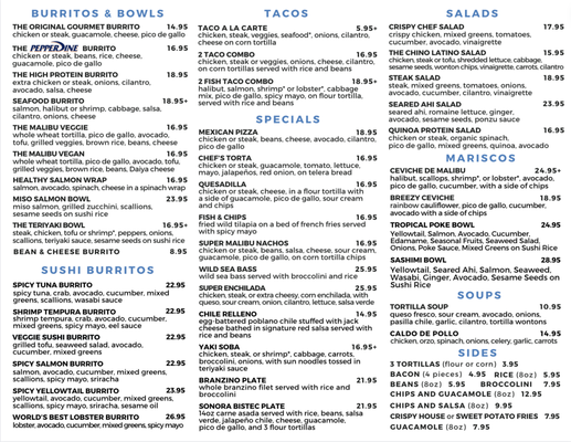 Menu photo 2 Howdy's Sonrisa Cafe Malibu, CA