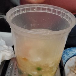 Hunan Wok Chinese Restaurant - Shrimp with lobster sauce. Liquid like soup! AWEFUL!