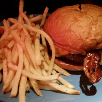 Coastal Flats - Bacon Cheeseburger with fries - Seafood Near Me - Mclean, Virginia Coastal Flats - Bacon Cheeseburger with fries - Seafood Near Me - Mclean, Virginia