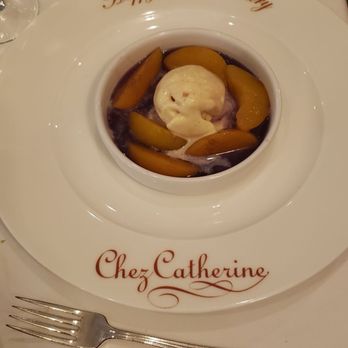 Chez Catherine - Peach Melba - French Near Me - Westfield, New Jersey
