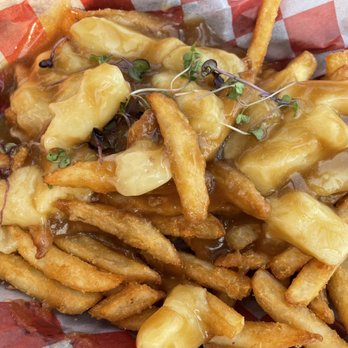 Clark and Lewie's - Poutine with cold fries. Gravy was good. - American Near Me - Stevenson, Washington Clark and Lewie's - Poutine with cold fries. Gravy was good. - American Near Me - Stevenson, Washington