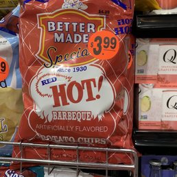 Better Made Chips which is a brand I haven't been able to find in Texas were always our family's favorite!