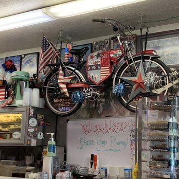 Oscar's Cafe - a bicycle hanging from the ceiling - Breakfast & Brunch Near Me - Durango, Colorado Oscar's Cafe - a bicycle hanging from the ceiling - Breakfast & Brunch Near Me - Durango, Colorado