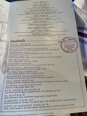 Menu photo 4 Culinary Dropout Scottsdale, AZ
