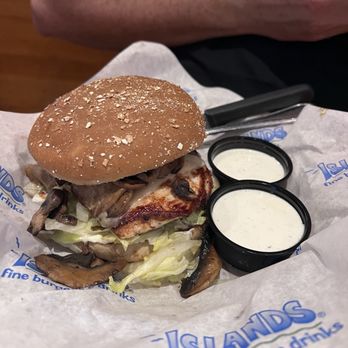 Islands Restaurant - Grilled chicken with mushrooms - Burgers Near Me - Chula Vista, California Islands Restaurant - Grilled chicken with mushrooms - Burgers Near Me - Chula Vista, California