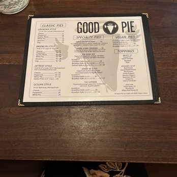 Good Pie - Good Pie menu - Pizza Near Me - Las Vegas, Nevada