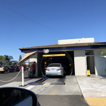 Wild Water Express - At pay station, before we enter wash - Car Wash Near Me - Costa Mesa, California
