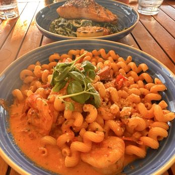 The Beachcomber - Jumbo Shrimp Pasta - Seafood Near Me - Newport Beach, California