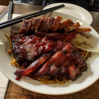 Bullet Restaurant - Bbq pork and roast pork over noodles - Chinese Near Me - Dublin, D