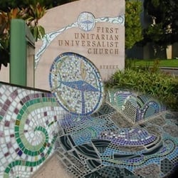 First Unitarian Universalist Church of San Diego - mosaic sign on Front St.
