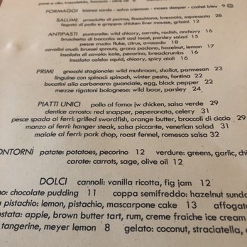 Barbuto - Menu - Italian Near Me - New York, New York Barbuto - Menu - Italian Near Me - New York, New York