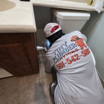 Tiny Plumber Services - Repipe in our bathroom found leaks - Plumbing Near Me