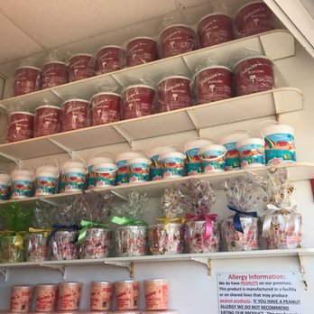 Johnson Popcorn - shelves of various flavors of ice cream - Popcorn Shops Near Me - Ocean City, New Jersey