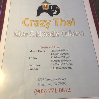 Crazy Thai - Thai Near Me - Sherman, Texas Crazy Thai - Thai Near Me - Sherman, Texas