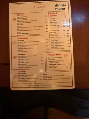 Menu photo 2 Brasserie Blazer Amsterdam, NH