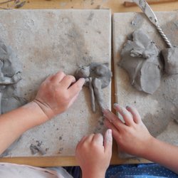 Growing Place - Ocean Park - Working with clay.