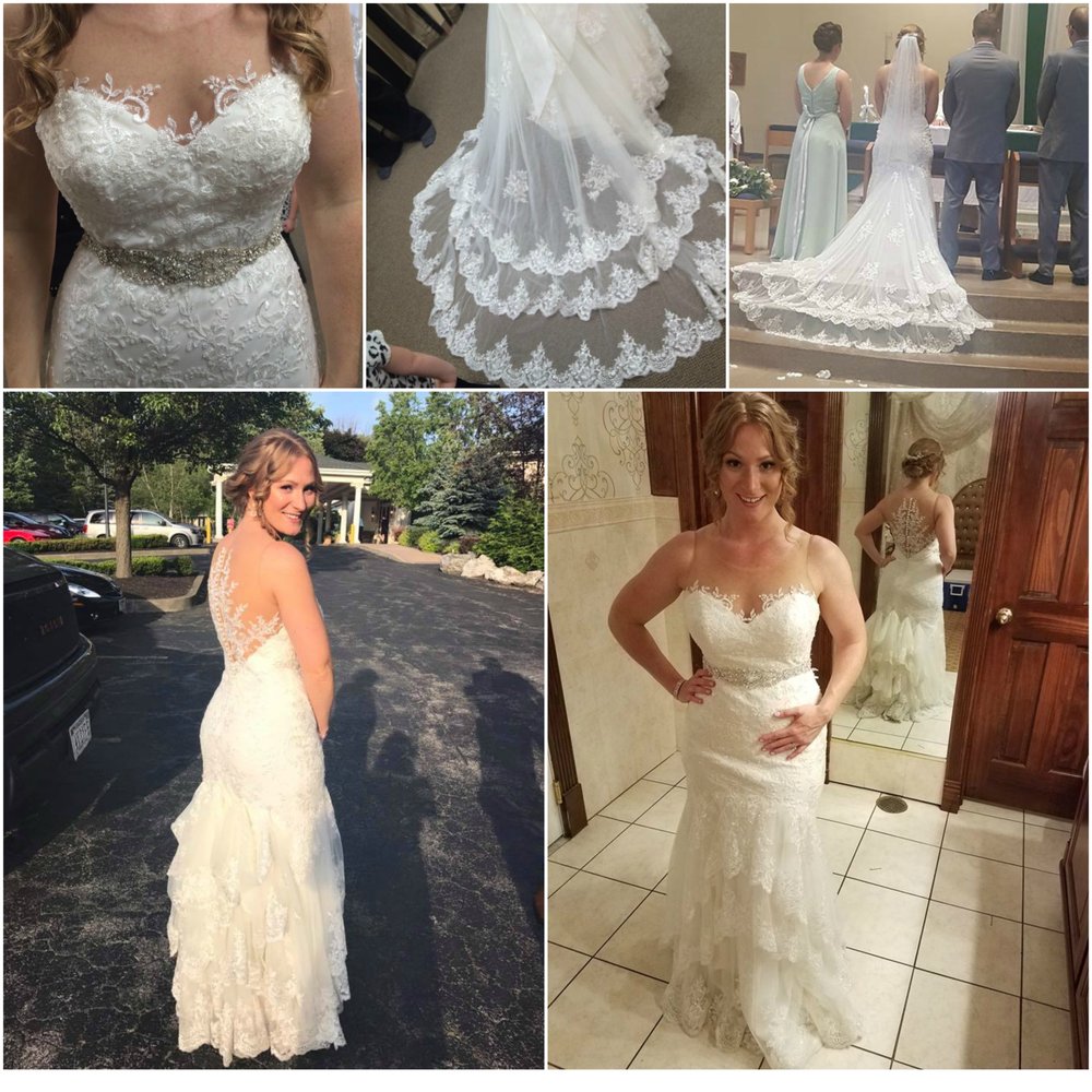 Alterations done by Sue for my 6/10/17 wedding.