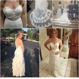 Alterations done by Sue for my 6/10/17 wedding. Alterations done by Sue for my 6/10/17 wedding.