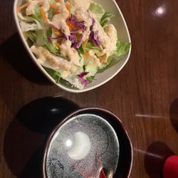 Yamato Japanese Steak House - Soup and salad