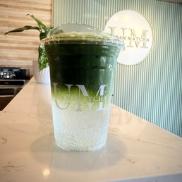 Matcha lychee sparkler Matcha lychee sparkler