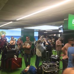 Europcar - This is the scene. Not what you want to see after a long journey to Spain