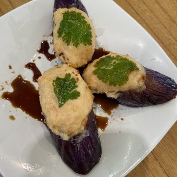Tim Ho Wan - Shrimp stuffed eggplant - Dim Sum Near Me - Honolulu, Hawaii Tim Ho Wan - Shrimp stuffed eggplant - Dim Sum Near Me - Honolulu, Hawaii