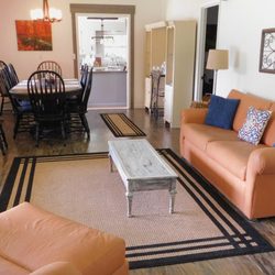 Serenity Cove Lakefront Cabins - Our 2200 sq. foot Lake House with spacious living/dining room. Beautiful views from the house of Lake Chatuge.