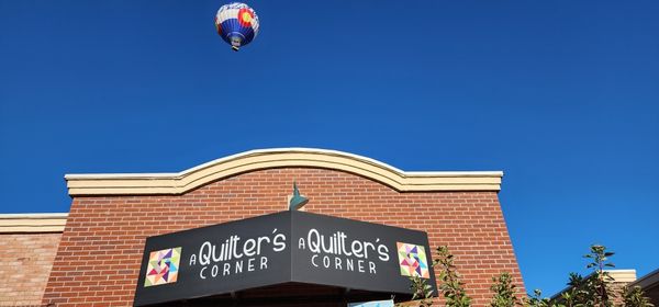 Erie Colorado Quilt Shop - Erie Colorado is about 25 mins north off Denver on i-25. With a local hot air Ballon company as well.