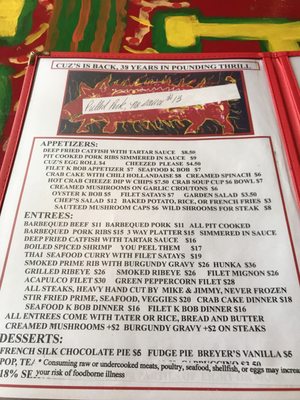 Menu photo 3 Cuz's Uptown Barbeque Pounding Mill, VA Menu photo 3 Cuz's Uptown Barbeque Pounding Mill, VA