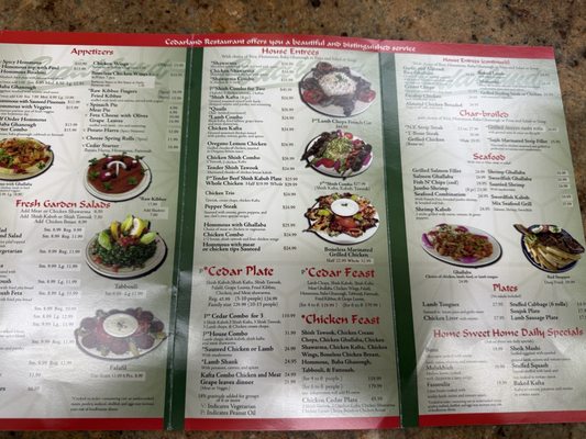 Menu photo 1 Cedarland Restaurant Dearborn, MI Menu photo 1 Cedarland Restaurant Dearborn, MI