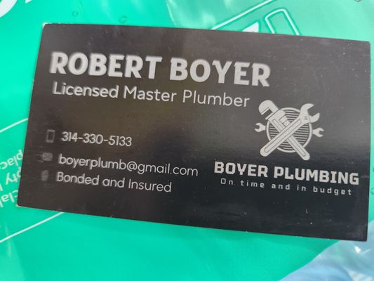 Boyer Plumbing Logo