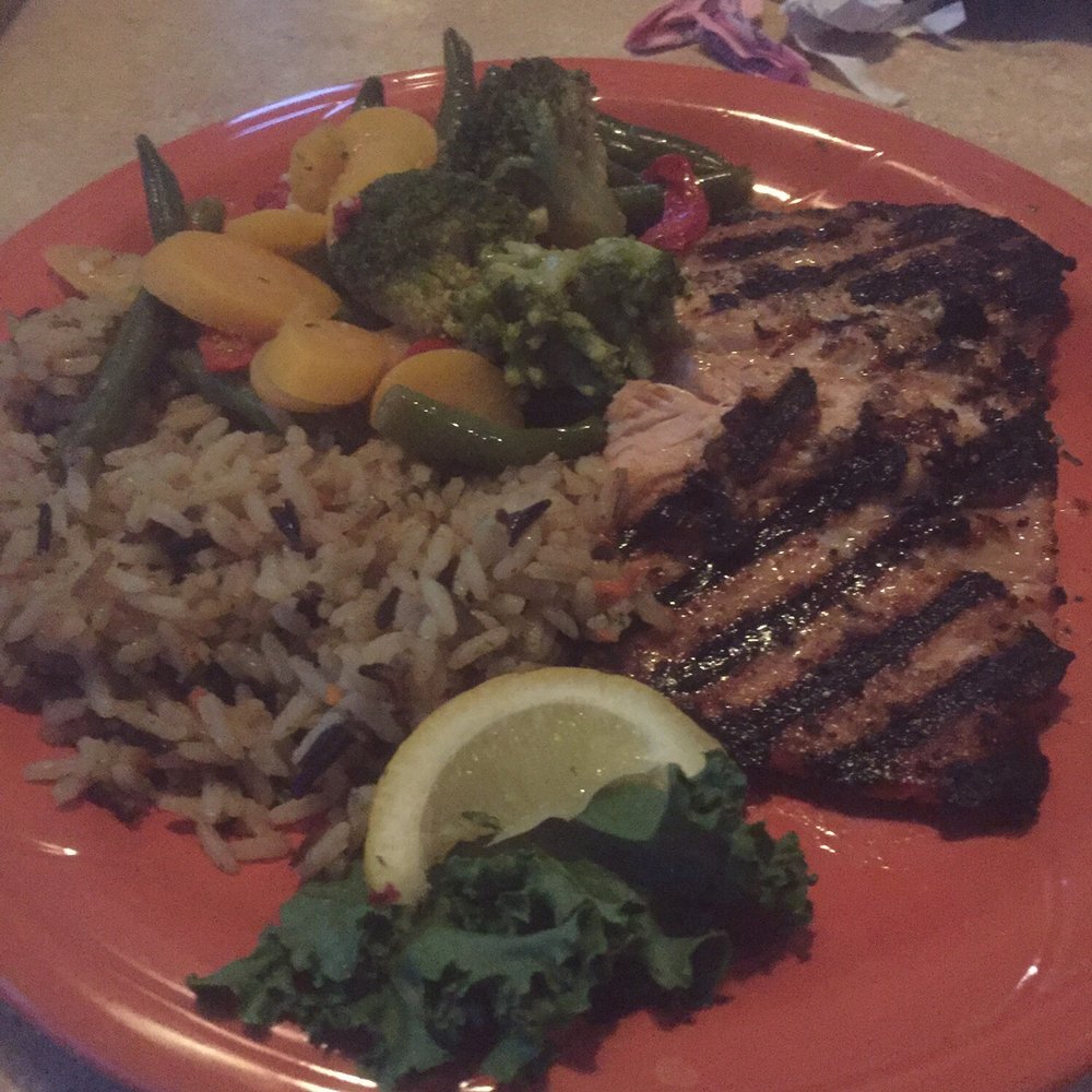 Squid Lips - Salmon was awesome - Seafood Near Me - Cocoa Beach, Florida Squid Lips - Salmon was awesome - Seafood Near Me - Cocoa Beach, Florida