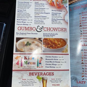 Lazy Crab Seafood Kitchen - Menu as of Jan 7,2020 - Cajun/Creole Near Me - Jonesboro, Georgia Lazy Crab Seafood Kitchen - Menu as of Jan 7,2020 - Cajun/Creole Near Me - Jonesboro, Georgia