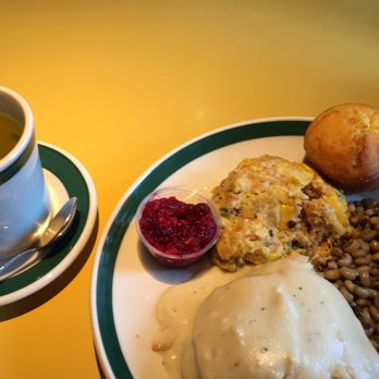 OK Cafe - Pot Likker, tender corn muffin, squash casserole, field peas and Turkey and Dressing. Yummm. - Diners Near Me - Atlanta, Georgia OK Cafe - Pot Likker, tender corn muffin, squash casserole, field peas and Turkey and Dressing. Yummm. - Diners Near Me - Atlanta, Georgia