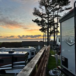 Pelican Point RV Park - Sunset from the RV