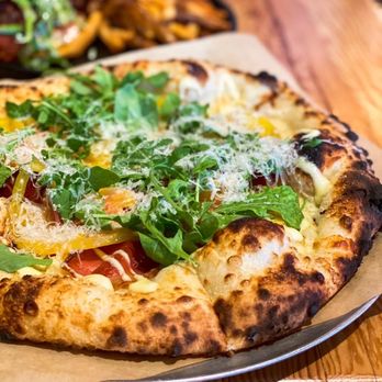 Oak Wood Fire Kitchen - Prosciutto and Arugula pizza - Pizza Near Me - Draper, Utah Oak Wood Fire Kitchen - Prosciutto and Arugula pizza - Pizza Near Me - Draper, Utah