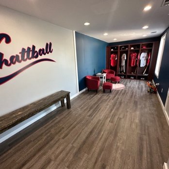Chattball - Enjoy a little quiet time in our "Locker Room" area away from the cages while the kids are working. - Batting Cages Near Me - Fort Oglethorpe, Georgia Chattball - Enjoy a little quiet time in our "Locker Room" area away from the cages while the kids are working. - Batting Cages Near Me - Fort Oglethorpe, Georgia