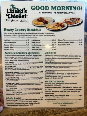 Menu photo 1 Lizard's Thicket Columbia, SC