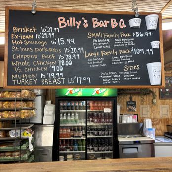 Billy's Pit BarBQ - what you can order - Barbeque Near Me - Bastrop, Texas