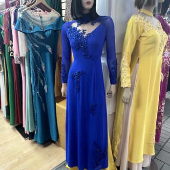 Hang Boutique - I bought the blu ao dai it's being hemmed/altered bc I'm a midget ! lol - Women's Clothing Near Me - Westminster, California Hang Boutique - I bought the blu ao dai it's being hemmed/altered bc I'm a midget ! lol - Women's Clothing Near Me - Westminster, California