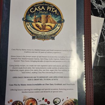 Casa Pita - Greek Near Me - Tucson, Arizona
