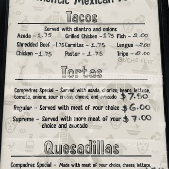Los Compadres - Menu - Food Trucks Near Me - Medford, Oregon Los Compadres - Menu - Food Trucks Near Me - Medford, Oregon