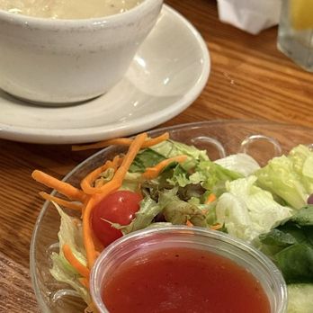 Old Mill Restaurant - Salad and corn chowder - American Near Me - Pigeon Forge, Tennessee
