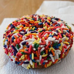 Sweets Cafe - Have you ever seen a more beautiful sprinkled donut?!?