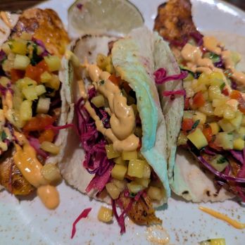 Maya Del Sol - Blackened Fish Tacos - Latin American Near Me - Oak Park, Illinois