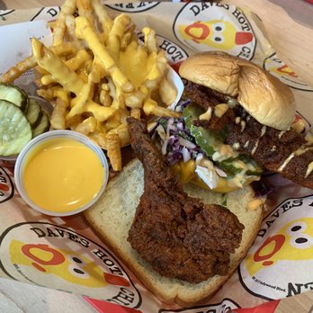 Dave's Hot Chicken - Dave's #3 1 Tender & 1 Slider w/ Fries - Chicken Shop Near Me - Columbus, Ohio