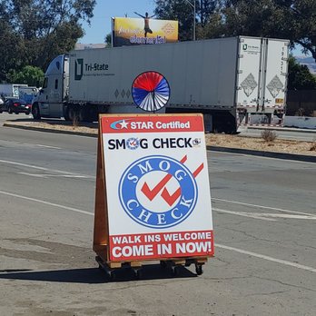 Smog Check Plus - Sign from street - Smog Check Stations Near Me - San Jose, California