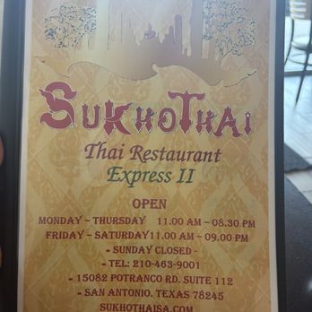 Sukhothai Thai Restaurant Express ll - Thai Near Me - San Antonio, Texas Sukhothai Thai Restaurant Express ll - Thai Near Me - San Antonio, Texas
