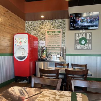 Wingstop - I love these beverage machines so much! Since I'm sugar free right now, I enjoyed a sugar free vitamin water in peach flavor! - Chicken Wings Near Me - Aurora, Colorado